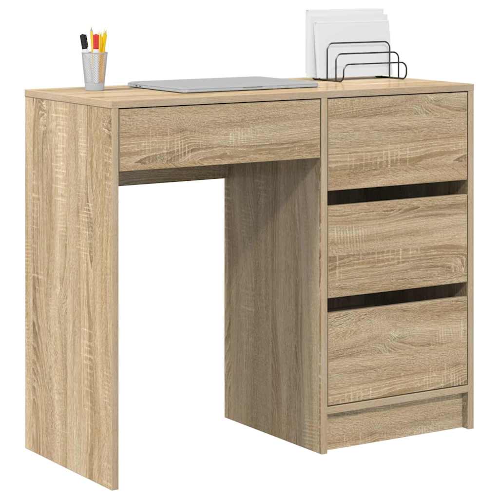 Schreibtisch Sonoma-Eiche Holzwerkstoff 90 x 37,5 x 75 cm