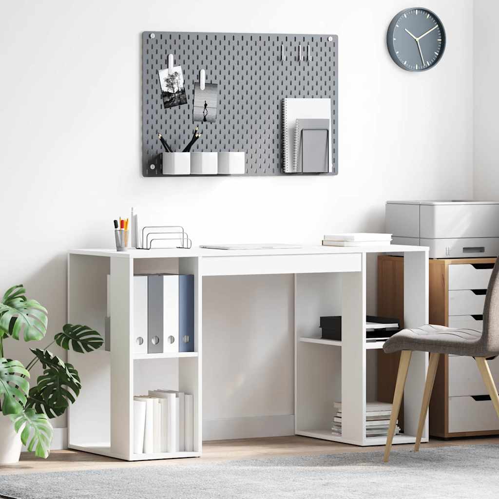 Schreibtisch Weiß Holzwerkstoff 130 x 50.5 x 75 cm