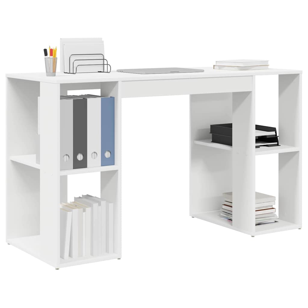 Schreibtisch Weiß Holzwerkstoff 130 x 50.5 x 75 cm