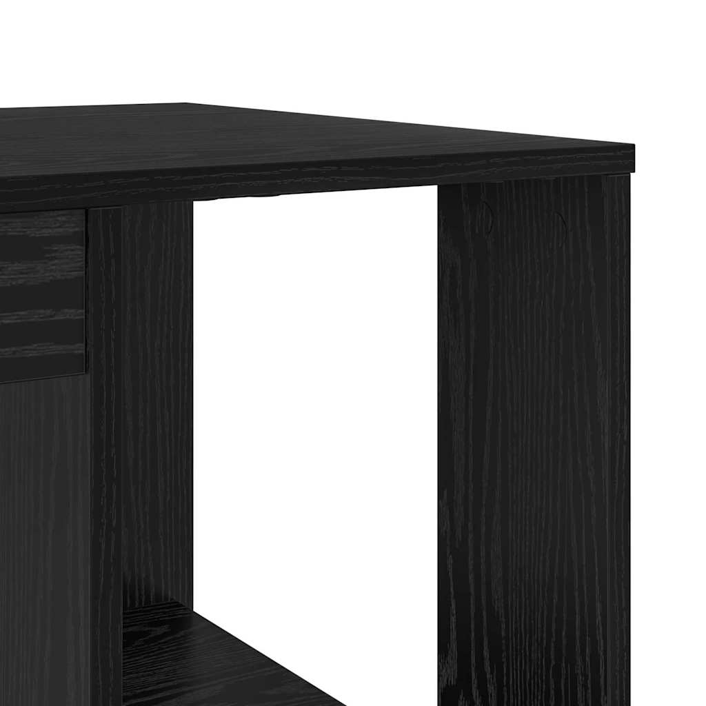 Schreibtisch Schwarz Eichen-Optik Holzwerkstoff