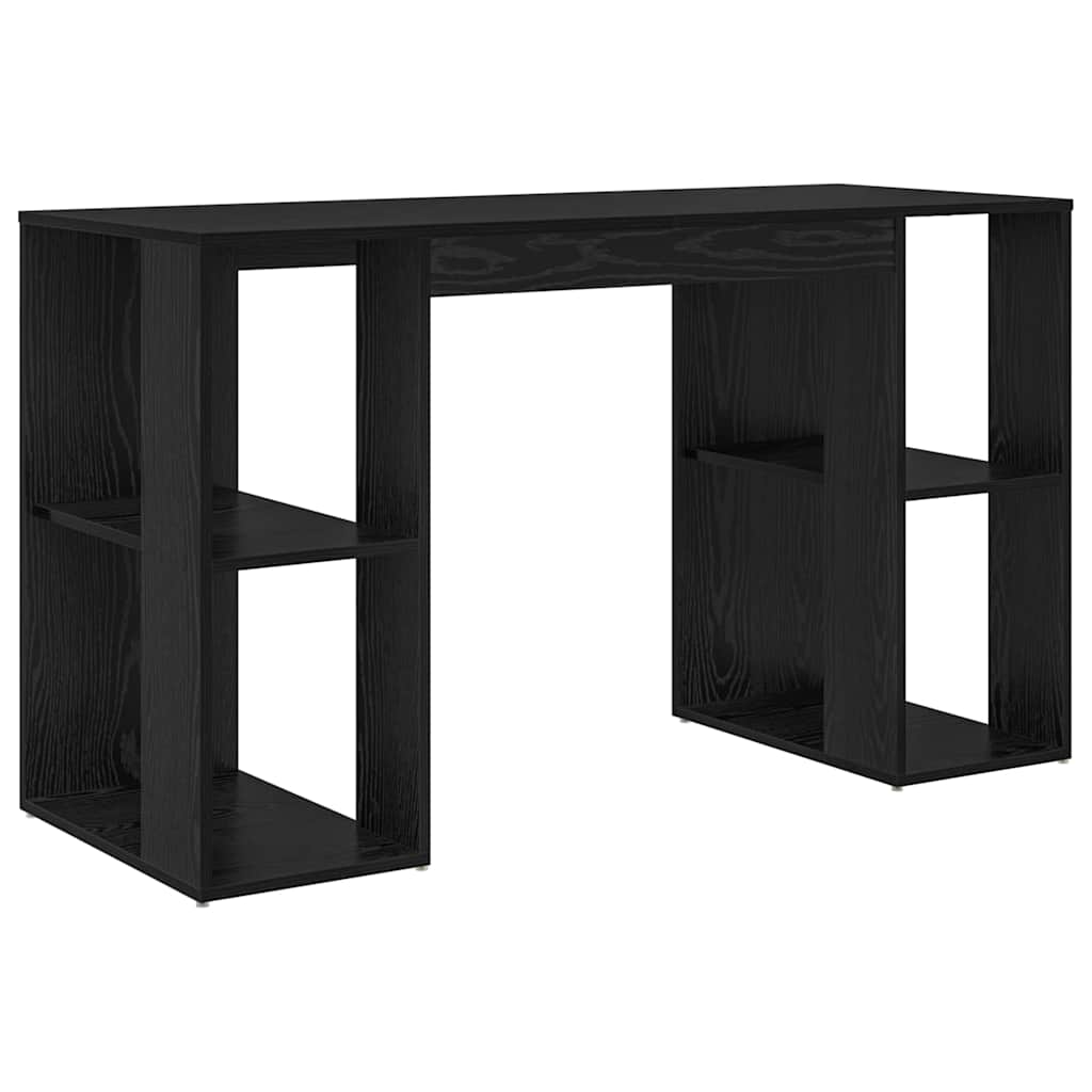 Schreibtisch Schwarz Eichen-Optik Holzwerkstoff