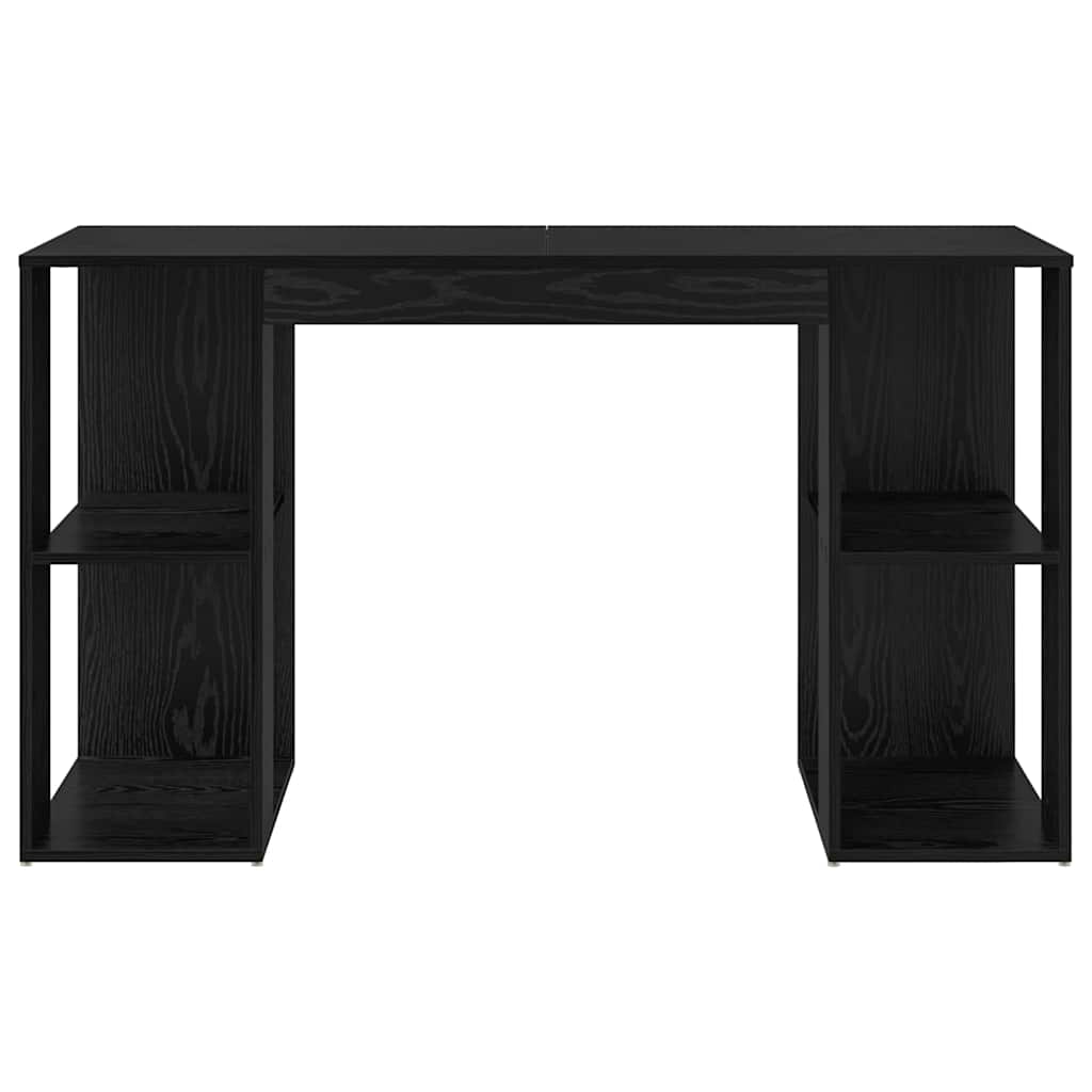 Schreibtisch Schwarz Eichen-Optik Holzwerkstoff