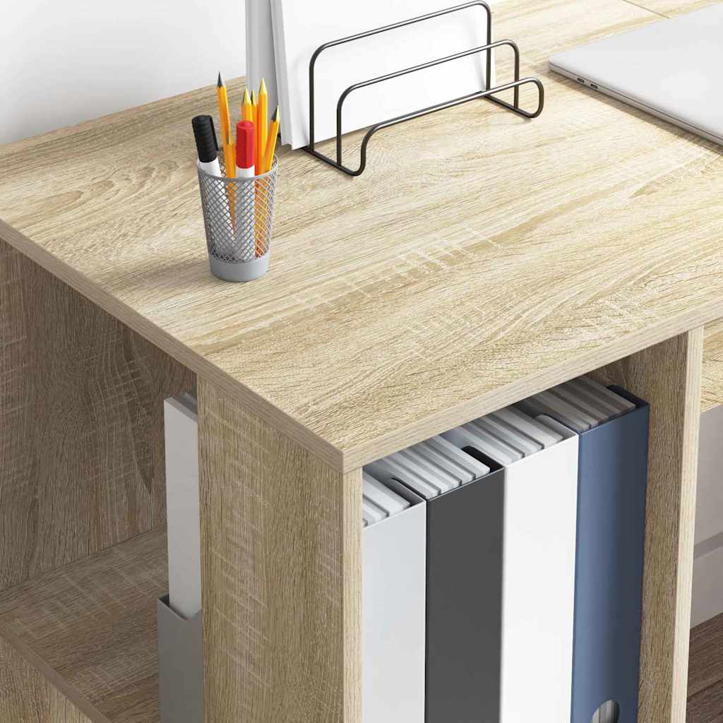 Schreibtisch Sonoma-Eiche Holzwerkstoff 130 x 50.5 x 75 cm
