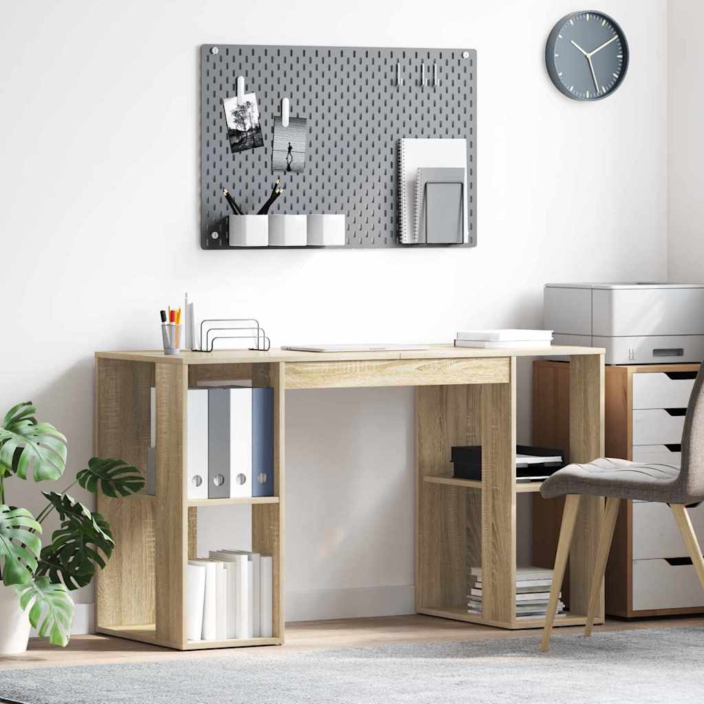 Schreibtisch Sonoma-Eiche Holzwerkstoff 130 x 50.5 x 75 cm