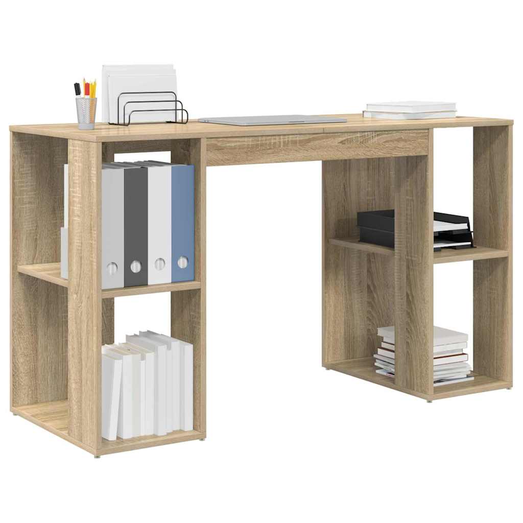 Schreibtisch Sonoma-Eiche Holzwerkstoff 130 x 50.5 x 75 cm