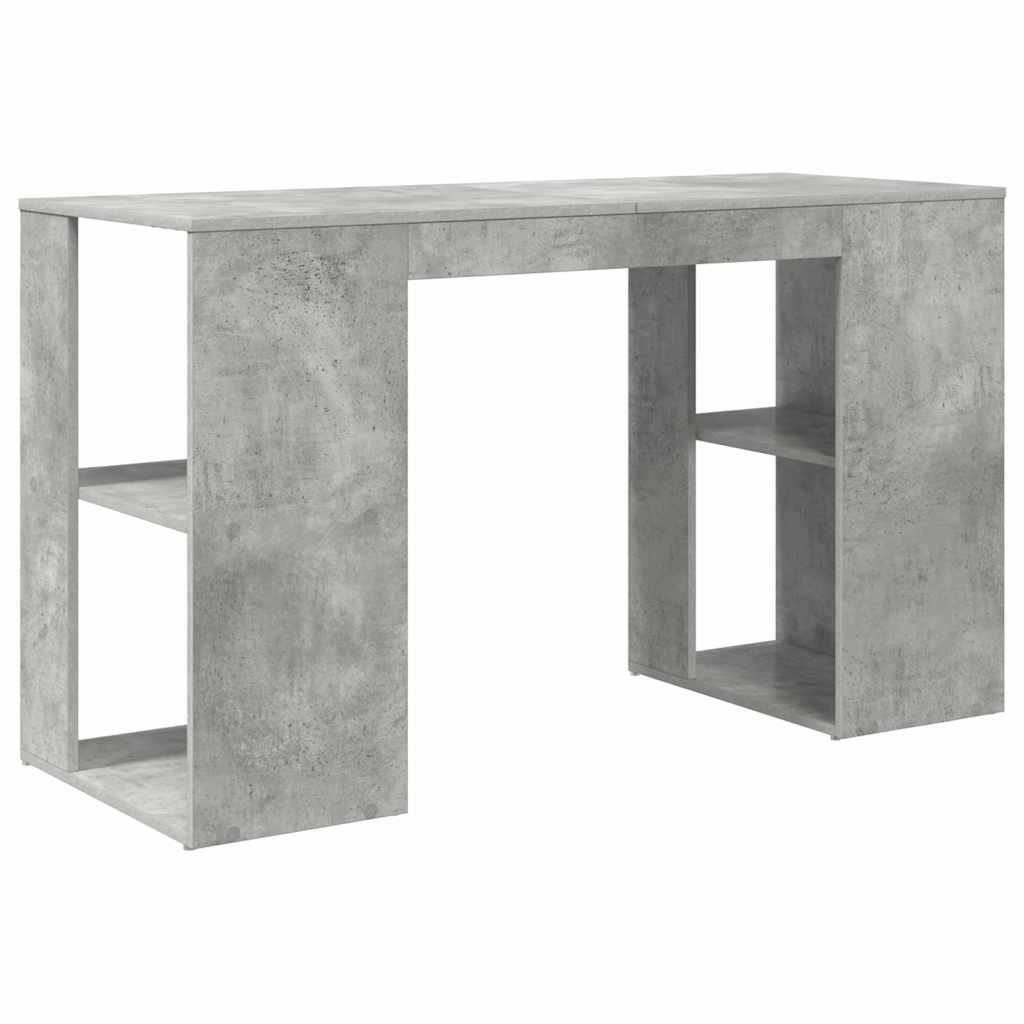 Schreibtisch Beton Grau Holzwerkstoff 130 x 50.5 x 75 cm