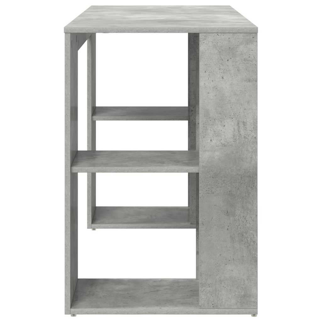 Schreibtisch Beton Grau Holzwerkstoff 130 x 50.5 x 75 cm