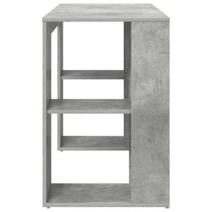 Schreibtisch Beton Grau Holzwerkstoff 130 x 50.5 x 75 cm