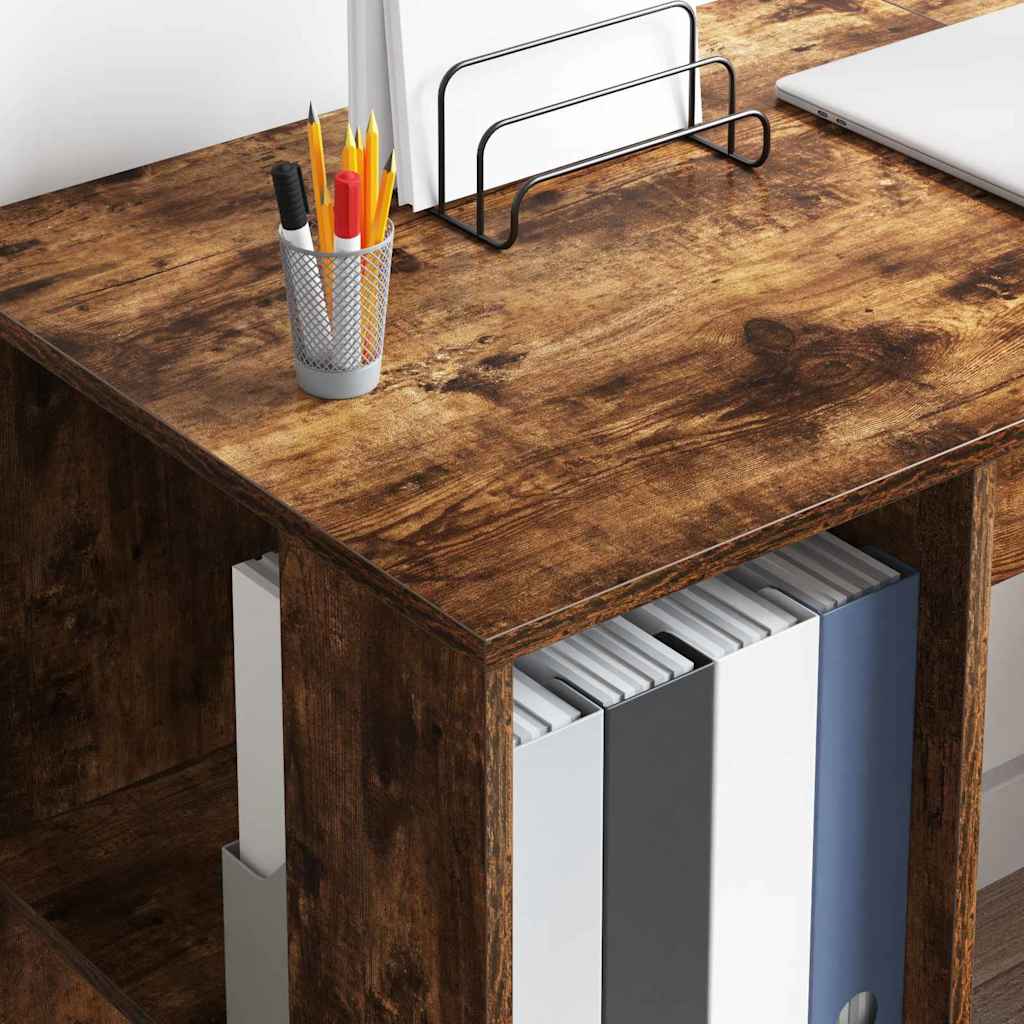 Schreibtisch Geräucherte Eiche Holzwerkstoff 130 x 50.5 x 75 cm