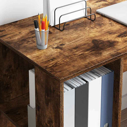 Schreibtisch Geräucherte Eiche Holzwerkstoff 130 x 50.5 x 75 cm