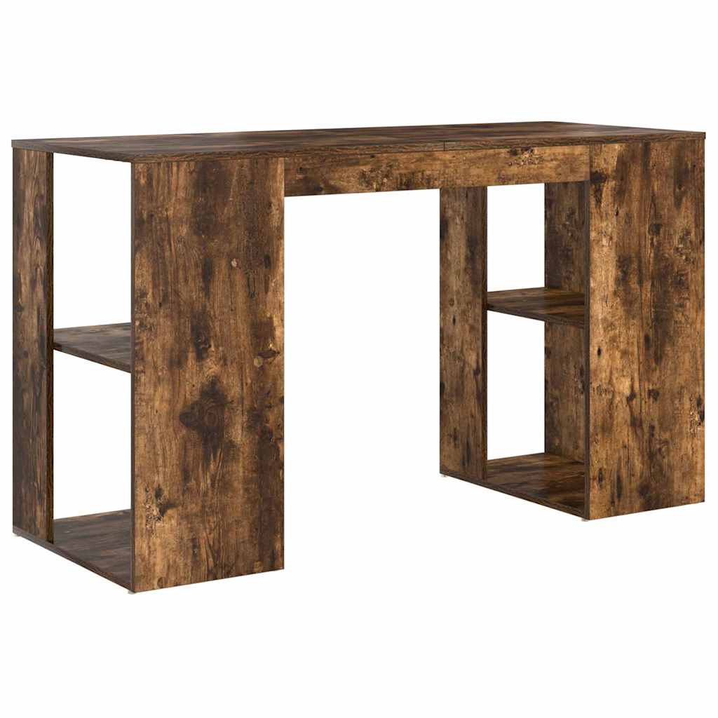 Schreibtisch Geräucherte Eiche Holzwerkstoff 130 x 50.5 x 75 cm