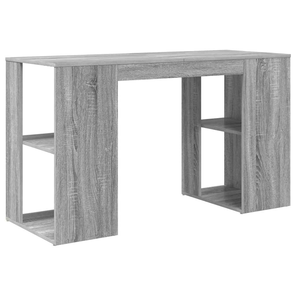 Schreibtisch Graues Sonoma Holzwerkstoff 130 x 50.5 x 75 cm