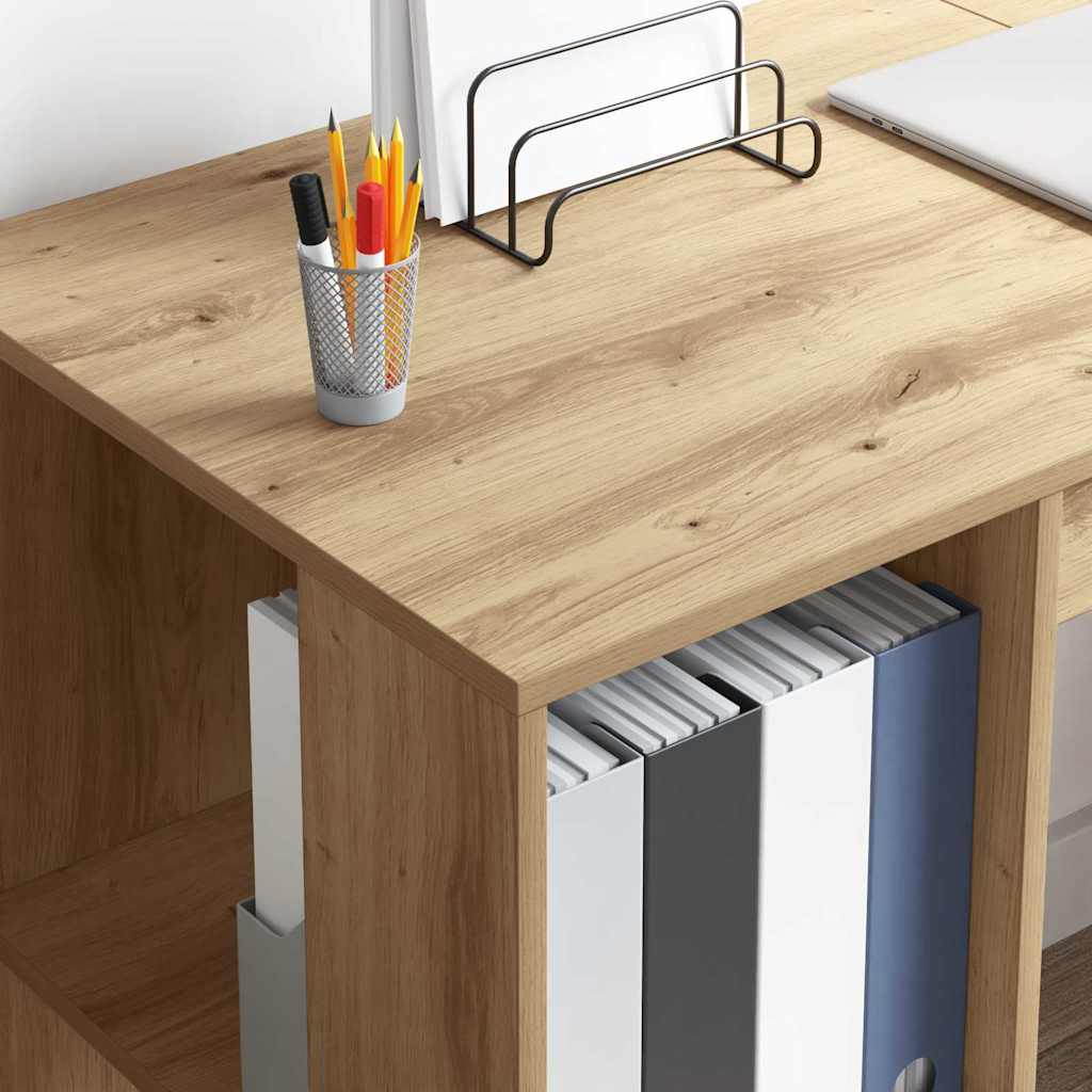 Schreibtisch Artisan-Eiche Holzwerkstoff 130 x 50.5 x 75 cm