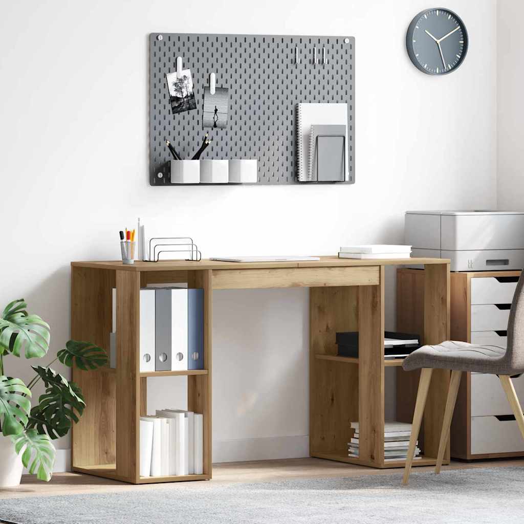 Schreibtisch Artisan-Eiche Holzwerkstoff 130 x 50.5 x 75 cm