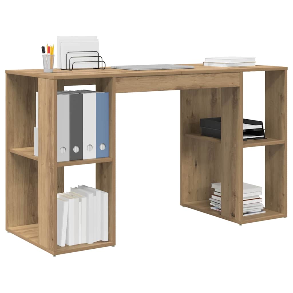 Schreibtisch Artisan-Eiche Holzwerkstoff 130 x 50.5 x 75 cm