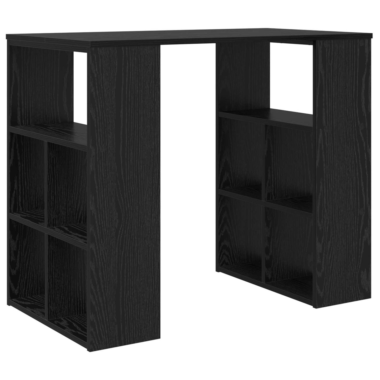 Schreibtisch Schwarz Eichen-Optik Holzwerkstoff 90 x 50 x 75 cm