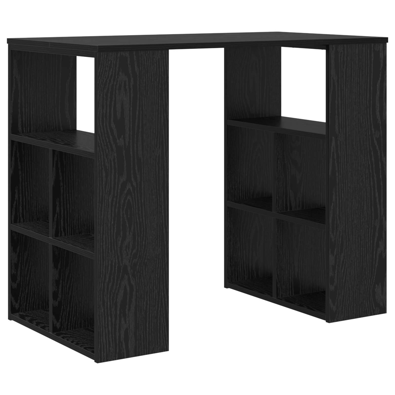Schreibtisch Schwarz Eichen-Optik Holzwerkstoff 90 x 50 x 75 cm