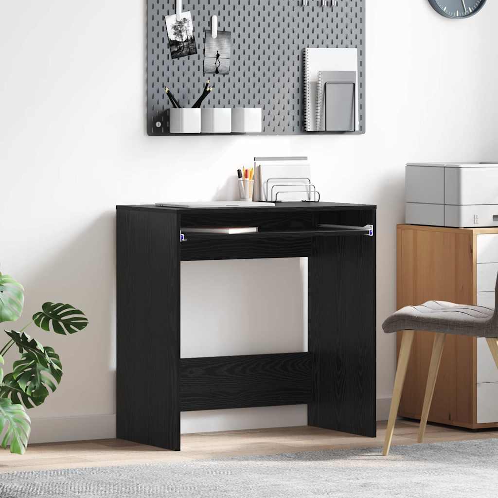 Schreibtisch Schwarz Eichen-Optik Holzwerkstoff