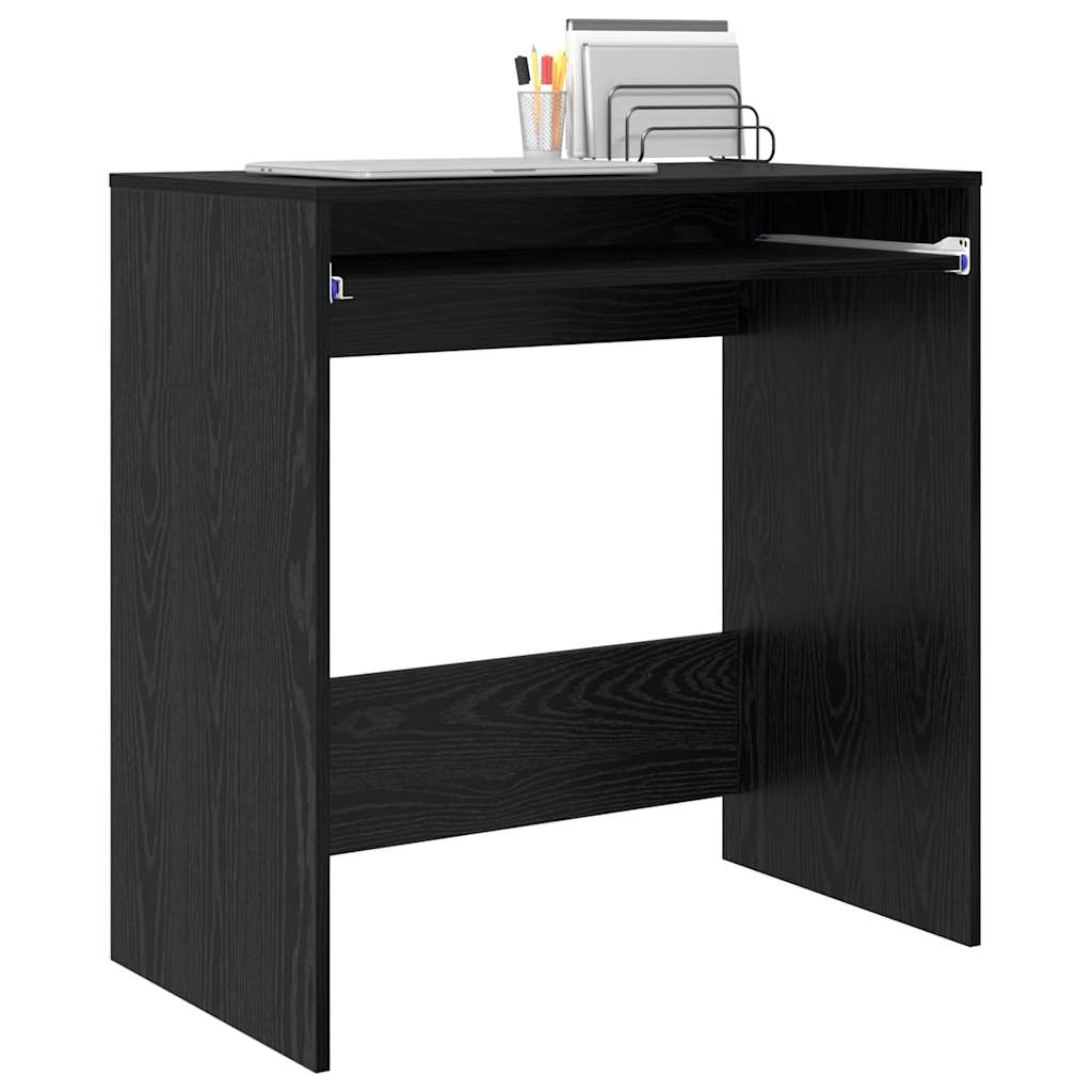 Schreibtisch Schwarz Eichen-Optik Holzwerkstoff