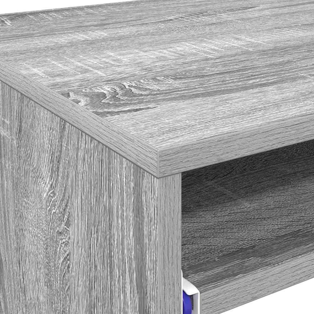 Schreibtisch Graues Sonoma Holzwerkstoff 77,5 x 43 x 79 cm