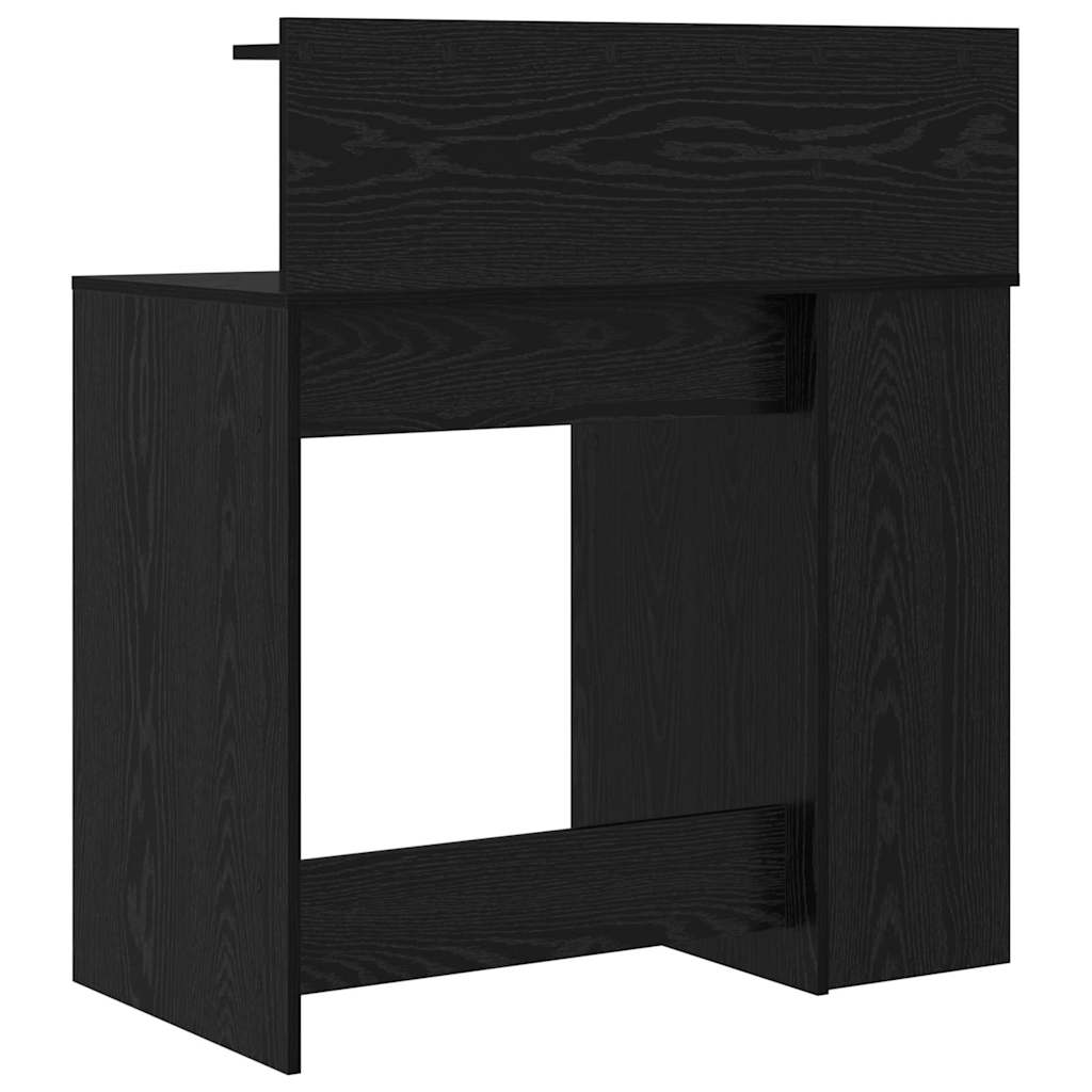 Schreibtisch Schwarz Eichen-Optik Holzwerkstoff
