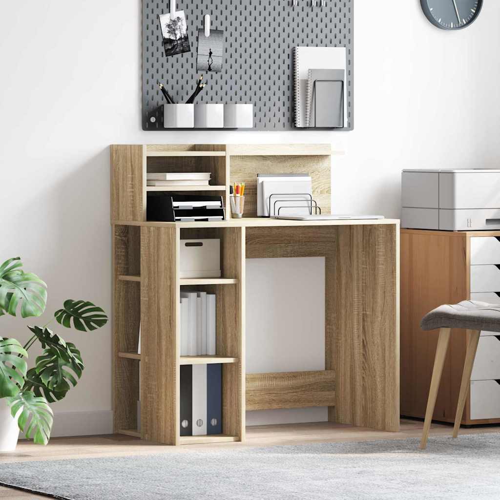 Schreibtisch Sonoma-Eiche Holzwerkstoff 90 x 48 x 101,5 cm