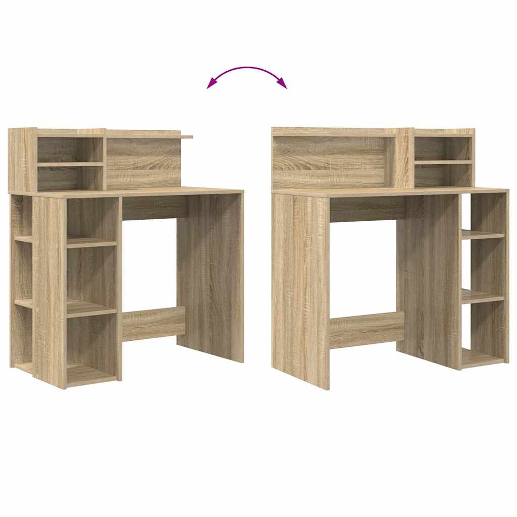 Schreibtisch Sonoma-Eiche Holzwerkstoff 90 x 48 x 101,5 cm