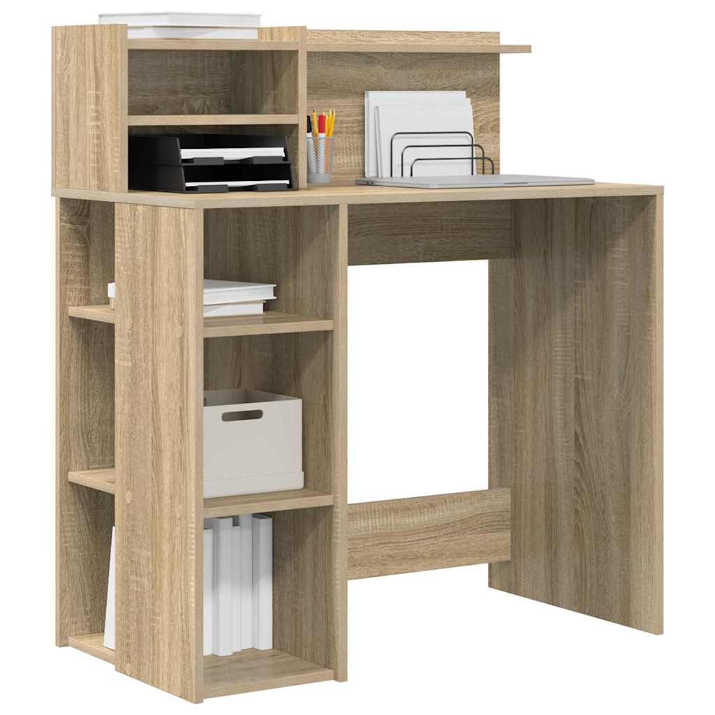 Schreibtisch Sonoma-Eiche Holzwerkstoff 90 x 48 x 101,5 cm