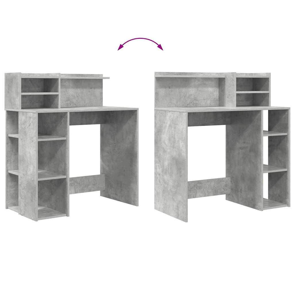 Schreibtisch Beton Grau Holzwerkstoff 90 x 48 x 101,5 cm