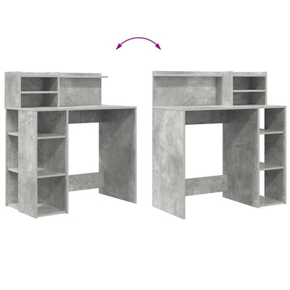 Schreibtisch Beton Grau Holzwerkstoff 90 x 48 x 101,5 cm