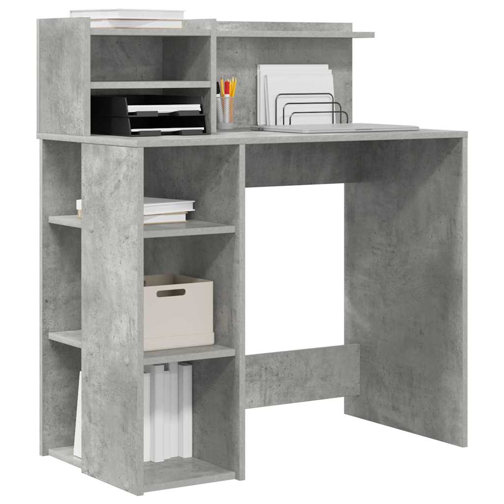 Schreibtisch Beton Grau Holzwerkstoff 90 x 48 x 101,5 cm