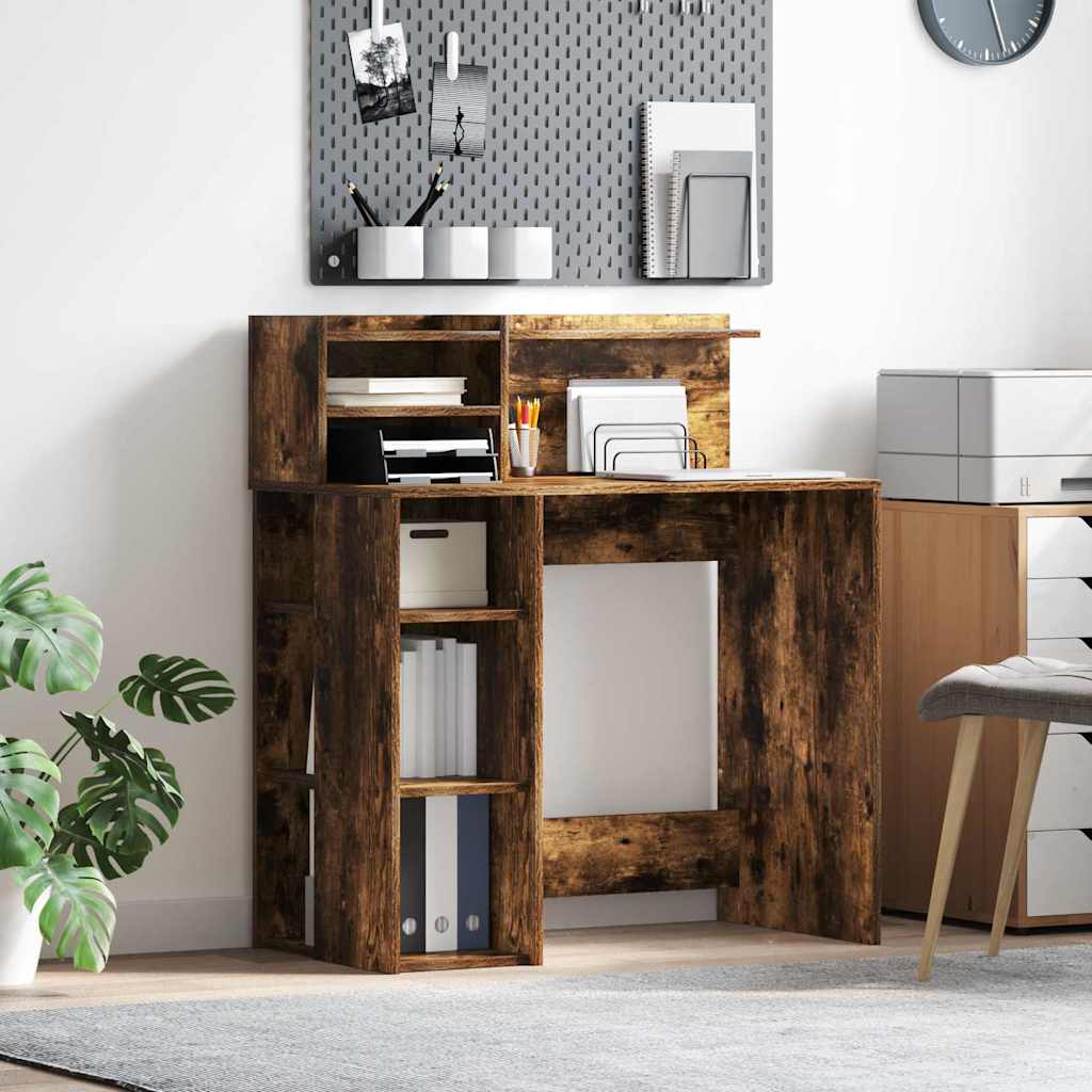 Schreibtisch Geräucherte Eiche Holzwerkstoff 90 x 48 x 101,5 cm