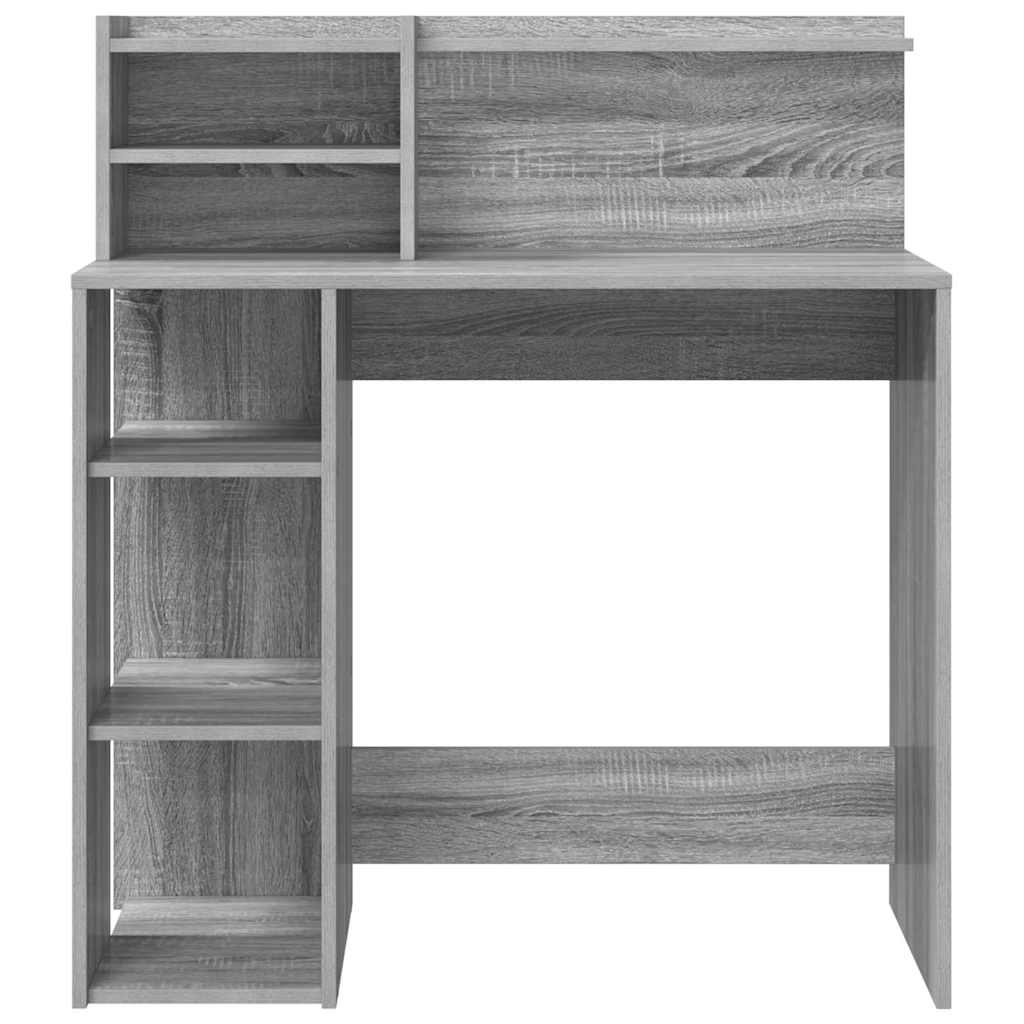 Schreibtisch Graues Sonoma Holzwerkstoff 90 x 48 x 101,5 cm
