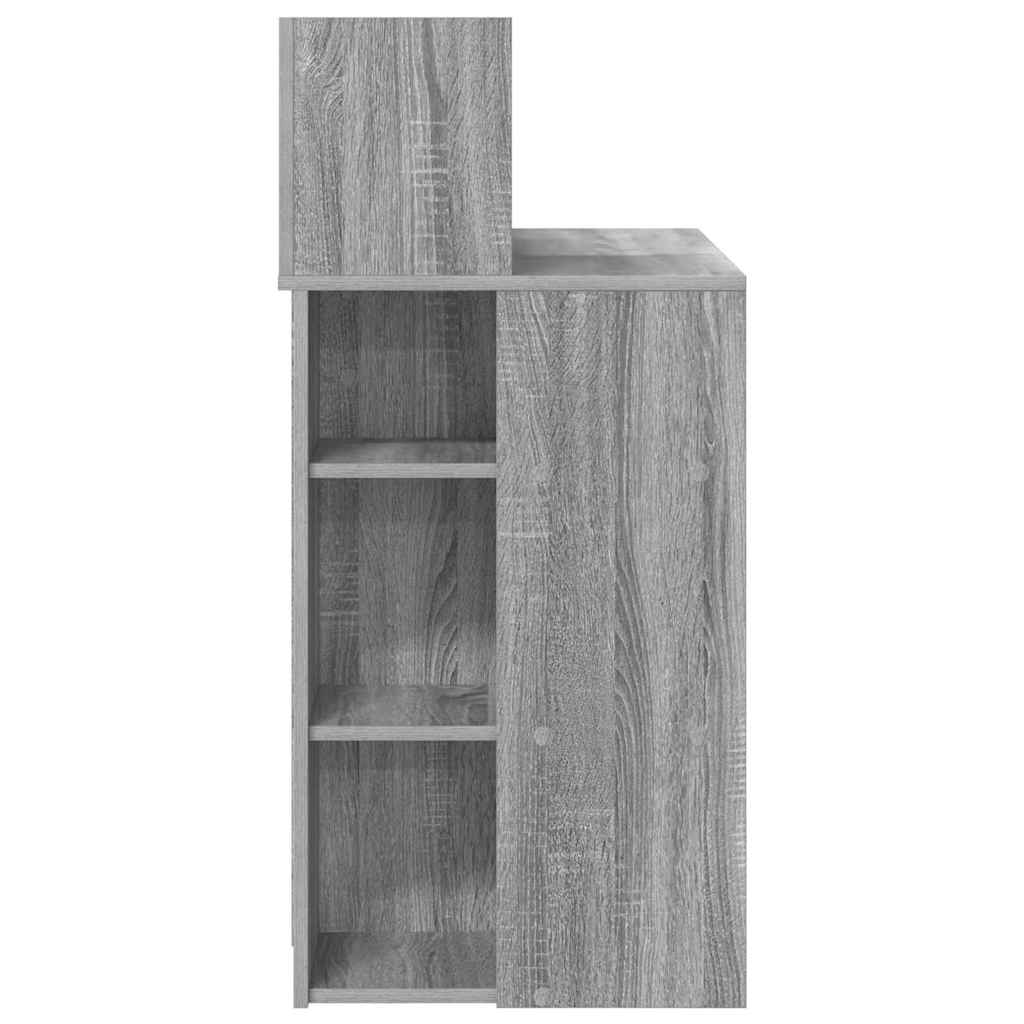Schreibtisch Graues Sonoma Holzwerkstoff 90 x 48 x 101,5 cm