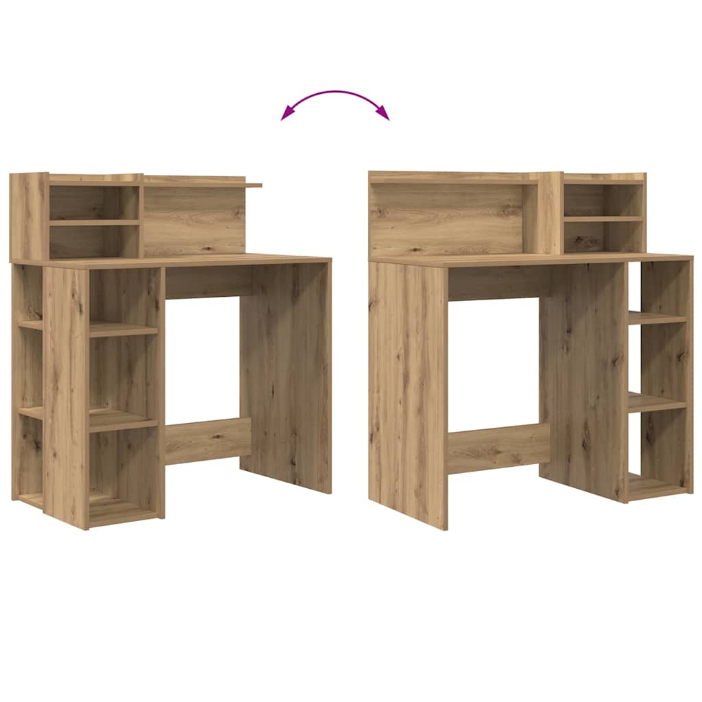 Schreibtisch Artisan-Eiche Holzwerkstoff 90 x 48 x 101,5 cm