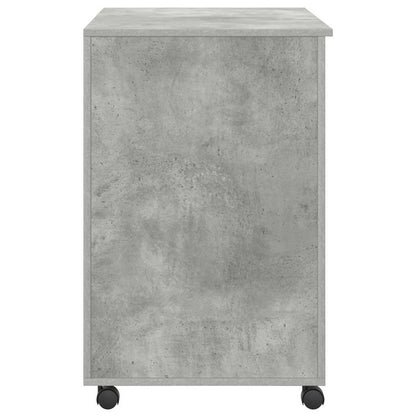 Tisch mit Rädern Beton Grau Holzwerkstoff 91 x 50 x 77 cm