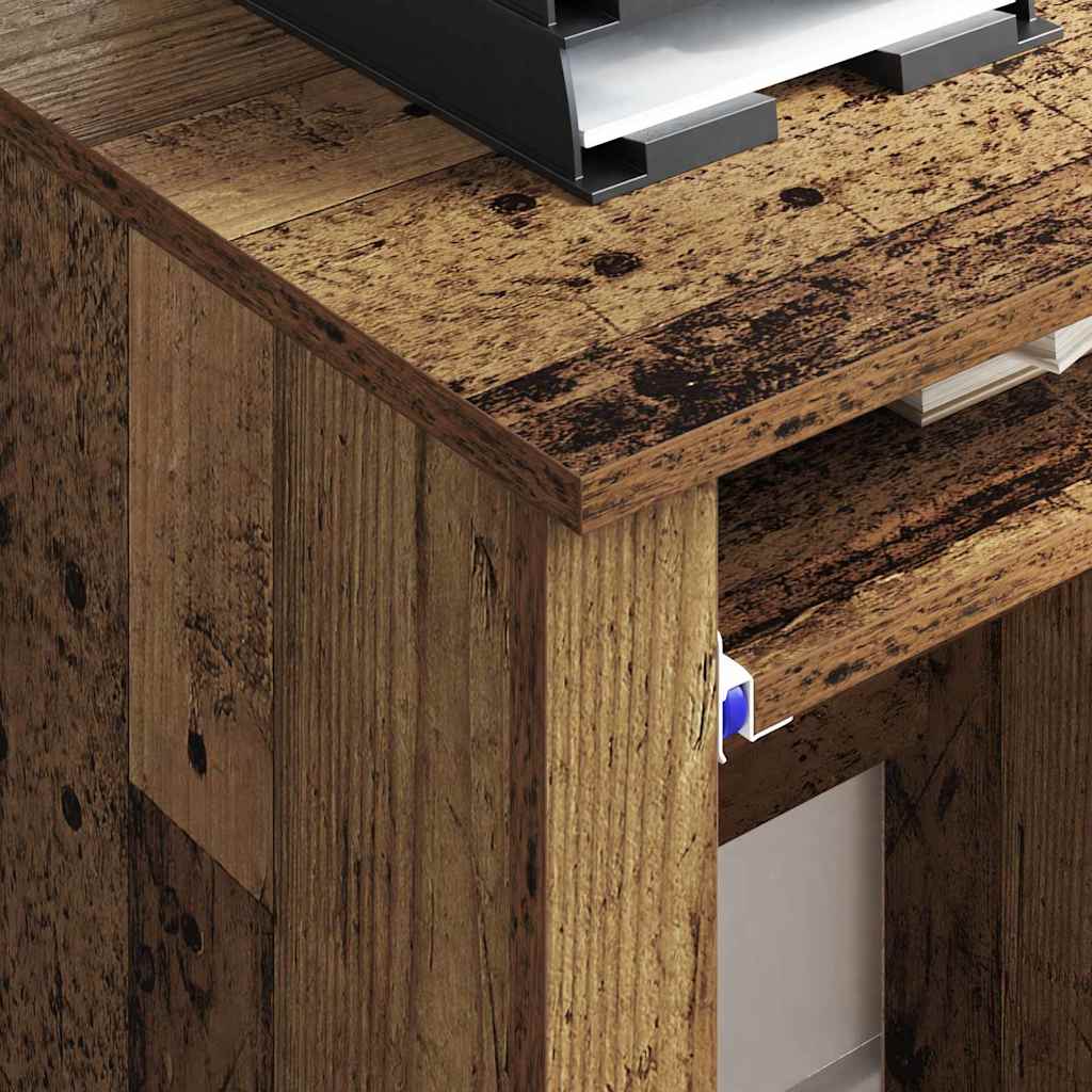 Tisch mit Rädern Altholz Holzwerkstoff 91 x 50 x 77 cm
