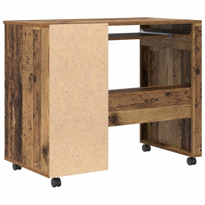 Tisch mit Rädern Altholz Holzwerkstoff 91 x 50 x 77 cm