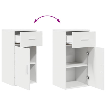 Sideboard mit Schubladen Weiß 38 x 34 x 75 cm