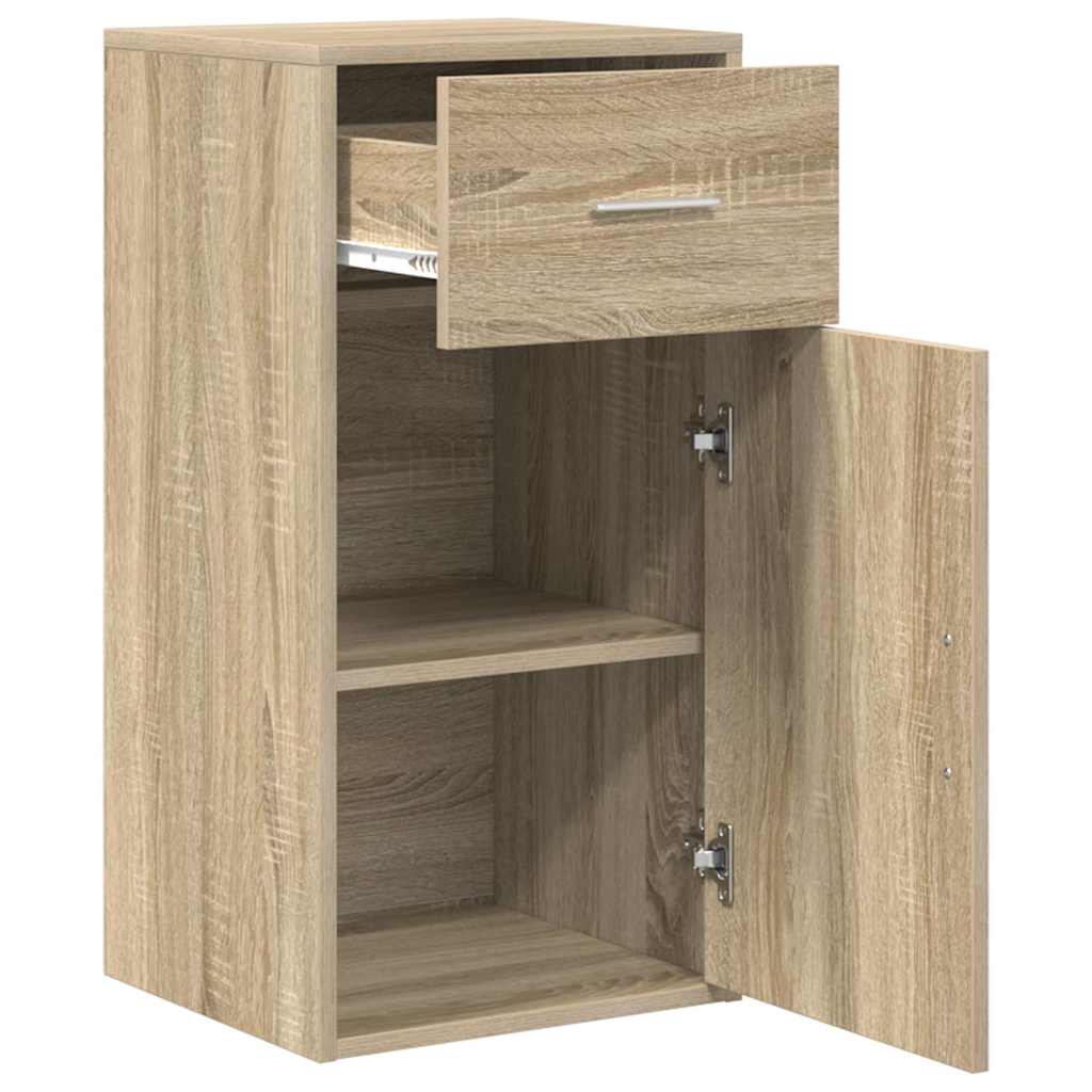 Sideboard mit Schubladen Sonoma-Eiche 38 x 34 x 75 cm