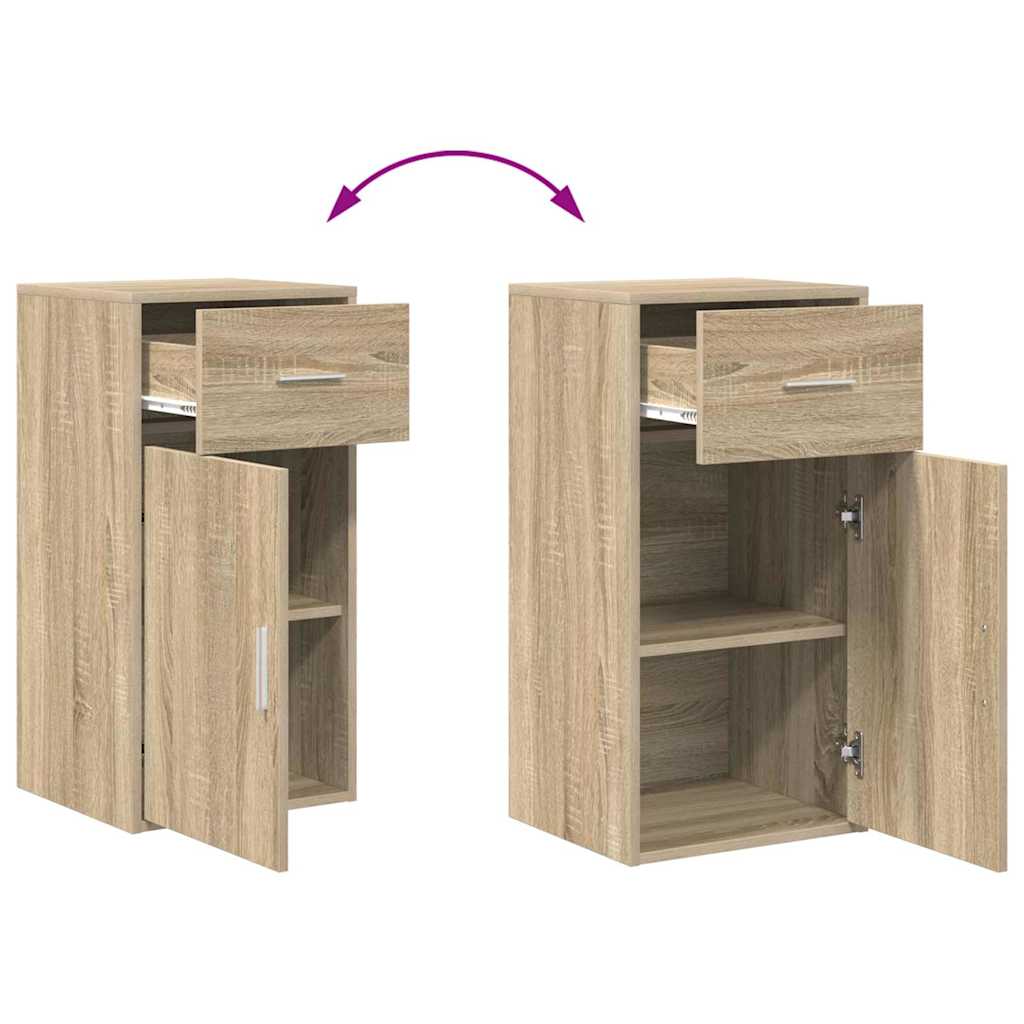 Sideboard mit Schubladen Sonoma-Eiche 38 x 34 x 75 cm