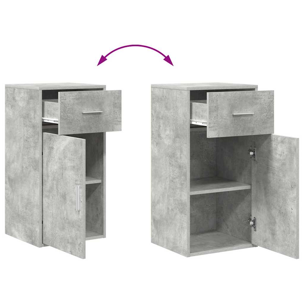 Sideboard mit Schubladen Beton Grau 38 x 34 x 75 cm