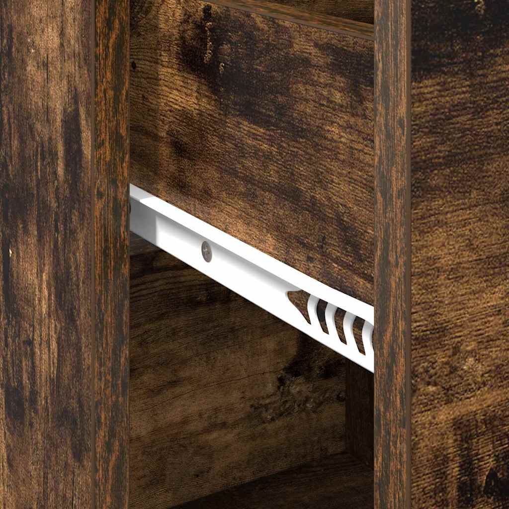Sideboard mit Schubladen Geräucherte Eiche 38 x 34 x 75 cm