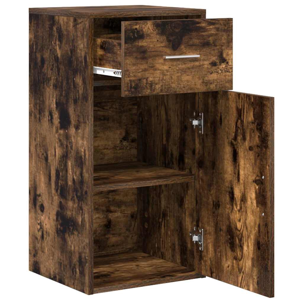 Sideboard mit Schubladen Geräucherte Eiche 38 x 34 x 75 cm