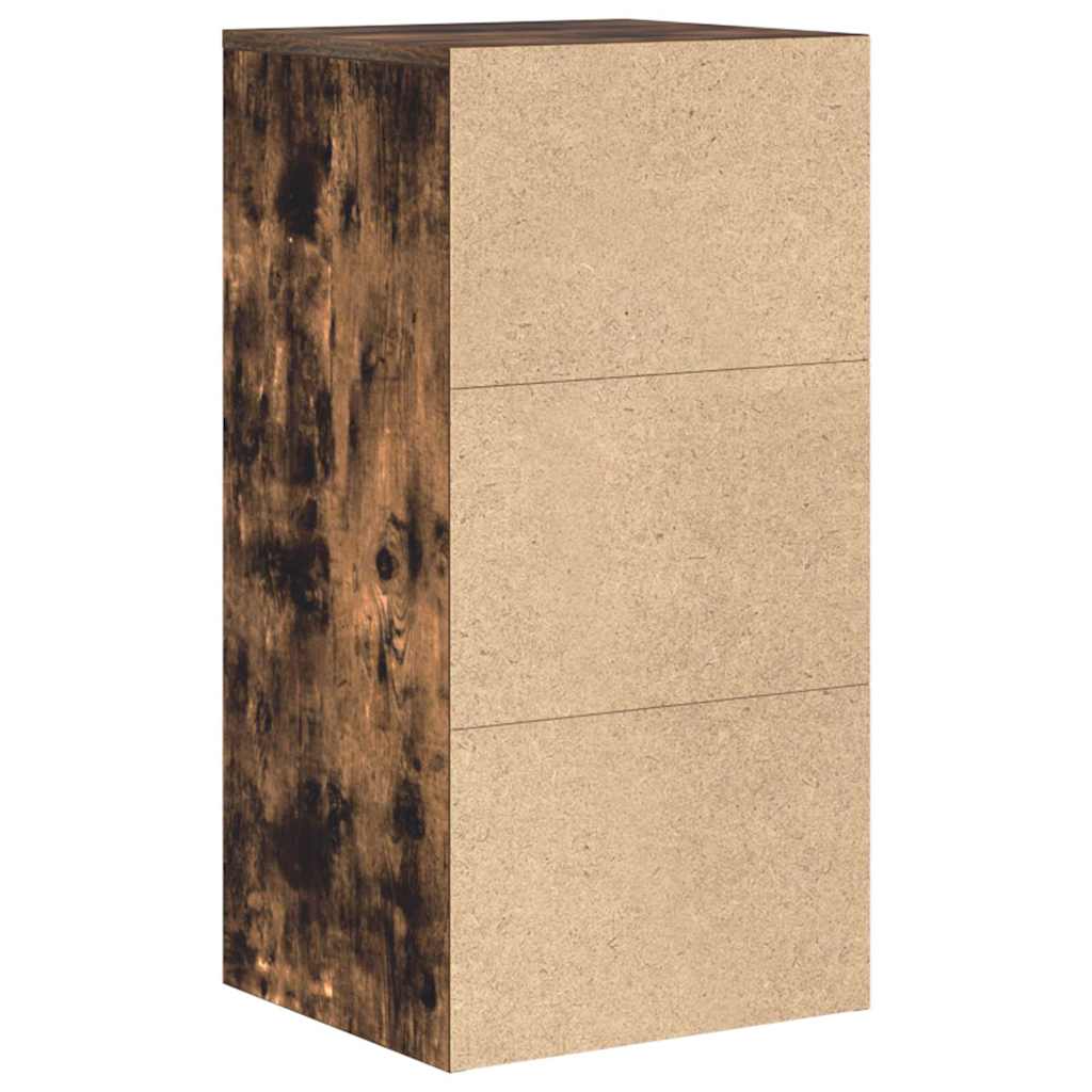 Sideboard mit Schubladen Geräucherte Eiche 38 x 34 x 75 cm