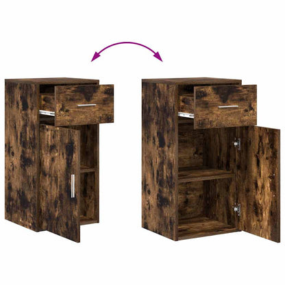 Sideboard mit Schubladen Geräucherte Eiche 38 x 34 x 75 cm