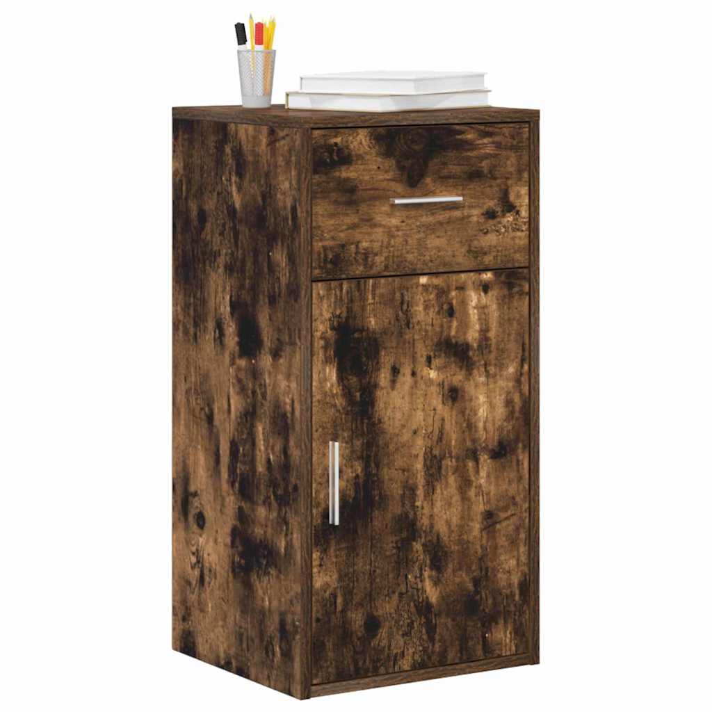 Sideboard mit Schubladen Geräucherte Eiche 38 x 34 x 75 cm