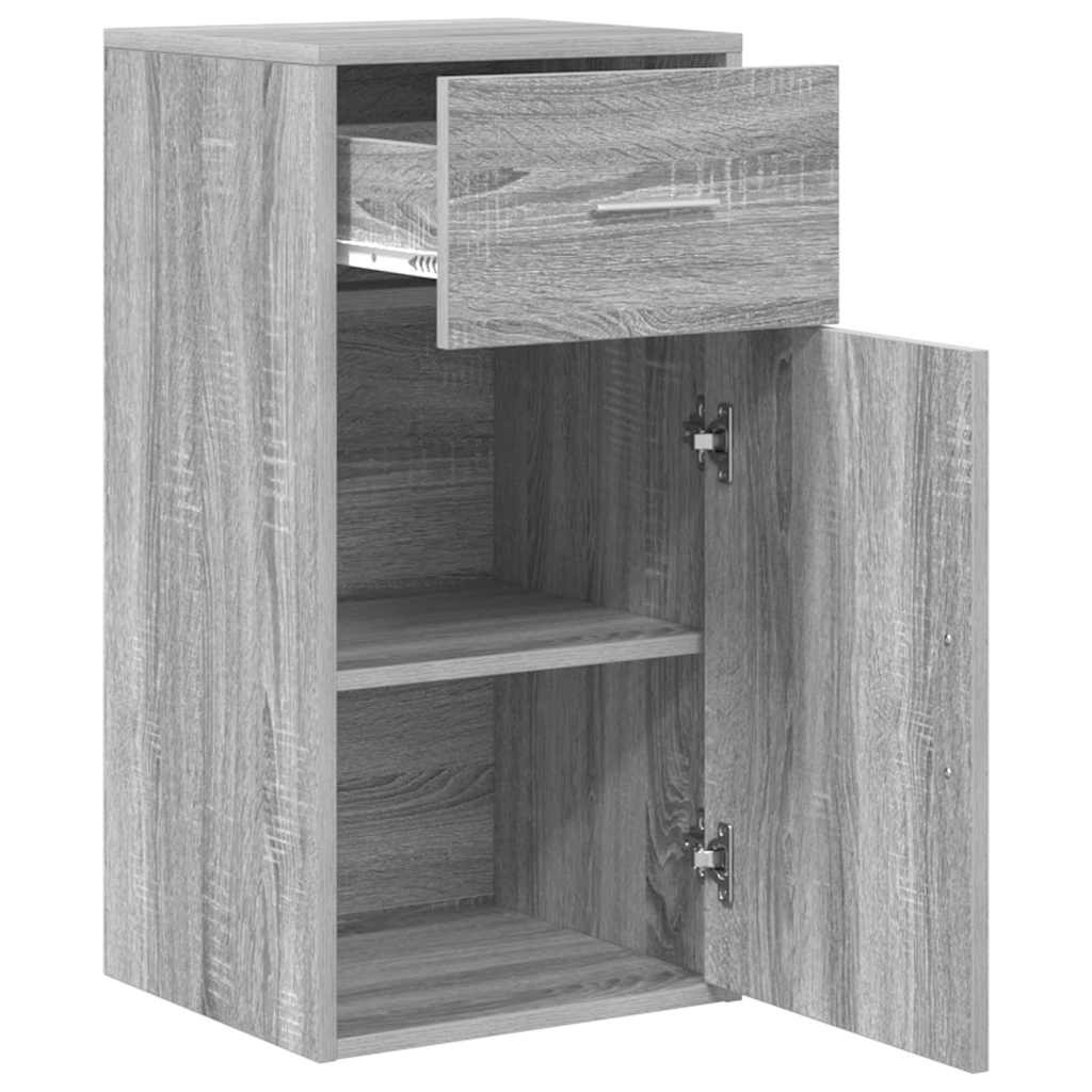 Sideboard mit Schubladen Graues Sonoma 38 x 34 x 75 cm