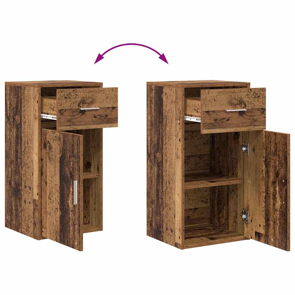 Sideboard mit Schubladen Altholz 38 x 34 x 75 cm