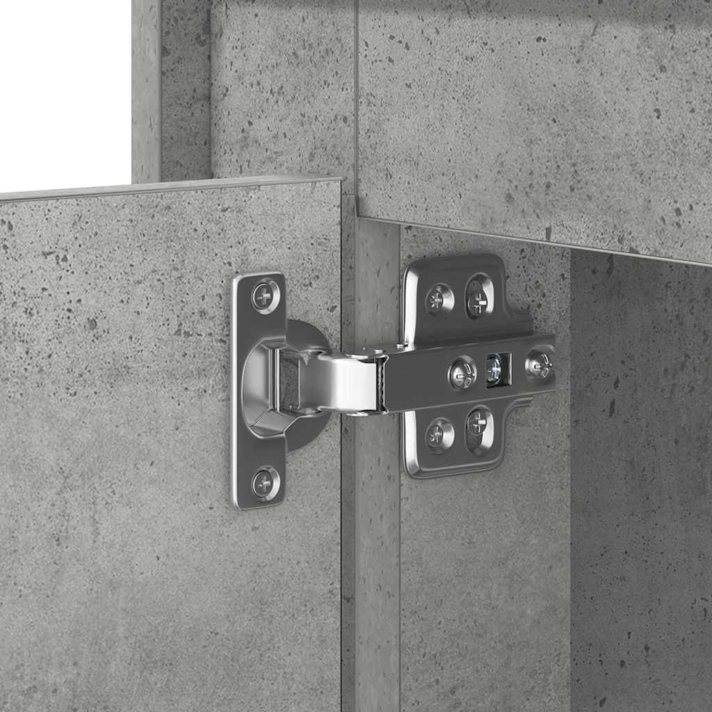 Nachttisch 2 stk. Beton Grau 44 x 34,5 x 45 cm Holzwerkstoff